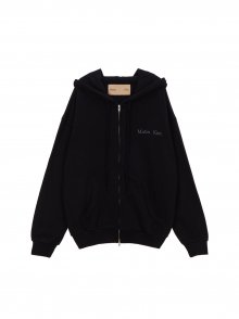 MATIN SOLID LOGO ZIP-UP IN BLACK