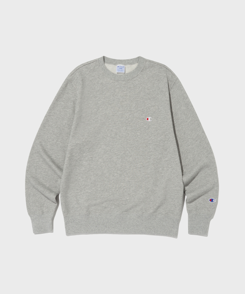 Свитшот с круглым вырезом и логотипом C Normal Grey