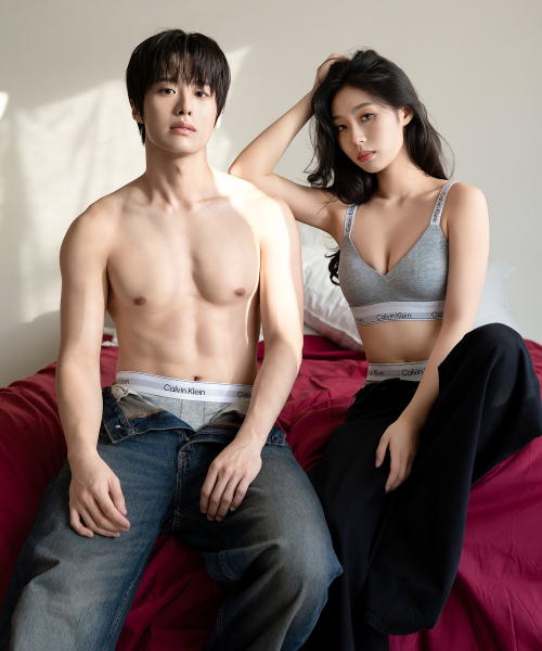 캘빈클라인 언더웨어() [에이미 PICK] 여성 아이콘 코튼 모달 브라렛 (H&E)_QF7059P7A 상품 이미지