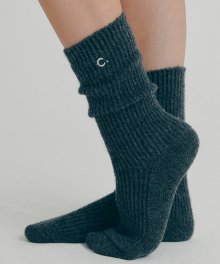 [22FW clove] Cashmere Blended Socks (Charcoal)