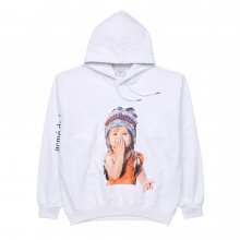 BABY FACE INDIAN BOY HOODIE WHITE