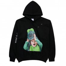 BABY FACE CROCODILE DOLL HOODIE BLACK