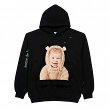 BABY FACE BEAR DOLL(곰돌이인형) HOODIE BLACK