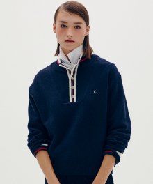 [22FW clove] Snap Button Sweater (Navy)
