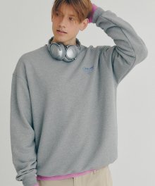 [22FW clove] Club Sweatshirt (Melange Grey)