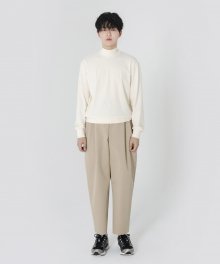 Tapered balloon fit pants Beige