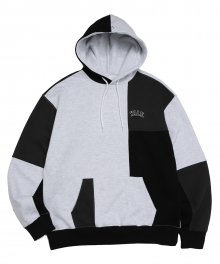 YALE X MT.D CRAZY PATTERN SMALL ARCH HOODIE GRAY