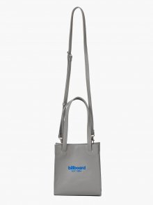 Billboard logo leathe cross bag_Grey