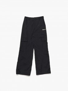 Women string cargo pants_Black