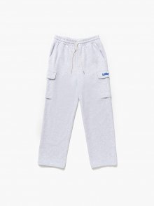 Men cotton cargo jogger pants_Light grey