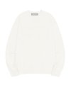 Varsity Crewneck Sweater Ivory