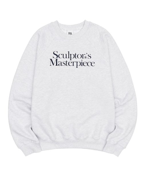 MUSINSA | SCULPTOR Masterpiece Reglan Sweatshirt White Melange