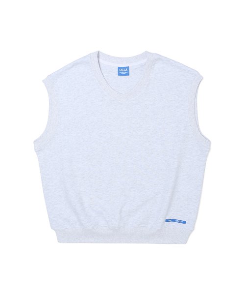 Жилет из тонкого футера L-M-GREY (UY8VE10_12)