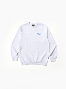 Basic small logo color sweatshirt_Light grey