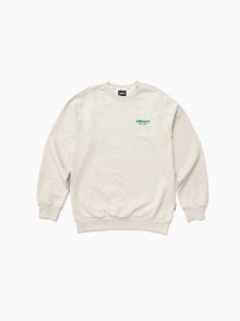 Basic small logo color sweatshirt_Oatmeal