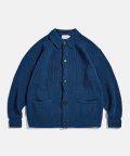 Miller Collar Heavyweight Cardigan Ink Blue