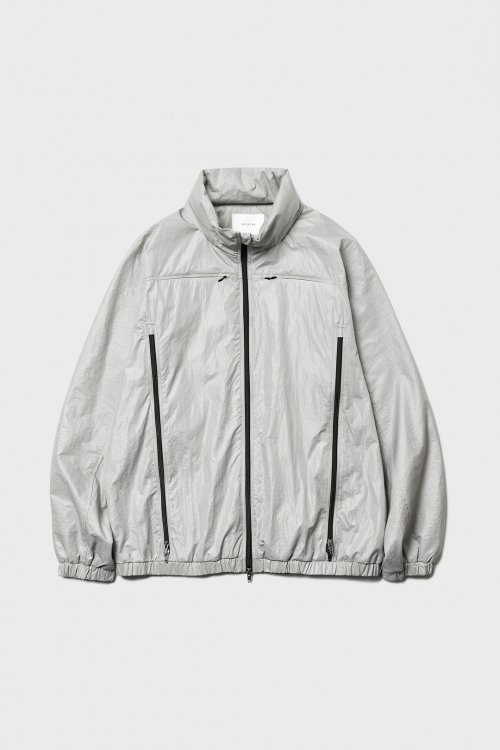 셔터(shirter) COATED WINDBREAKER JACKET (LIGHT GREY)