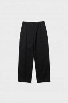 SOFT WASHED WIDE CHINO PANTS (BLACK)
