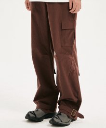 TCM vintage cargo pants (burgundy)