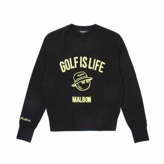 말본 골프(MALBON GOLF) Golf is Life 스웨터 BLACK (WOMAN)