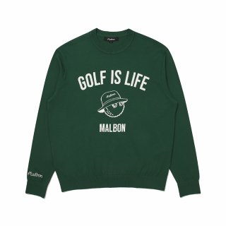 말본 골프(MALBON GOLF) Golf is Life 스웨터 GREEN (MAN) 상품 이미지