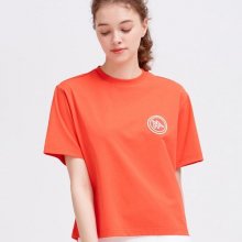 오렌지 백 로고 반팔 라운드 티셔츠 DWTS2B411O2