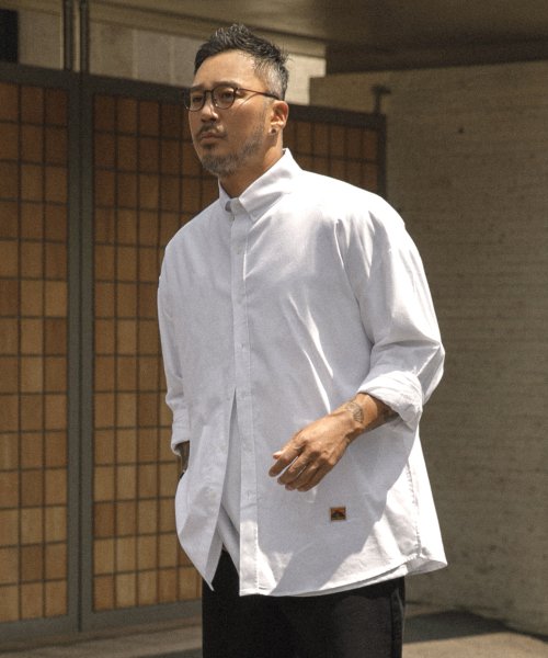 러기드하우스(RUGGED HOUSE) 씨티보이 오버핏 옥스포드 셔츠 화이트 - 49,000 | 무신사 스토어