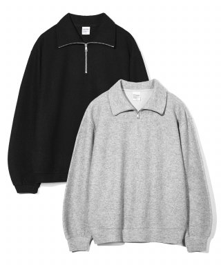 Oversized Zip-Up Collar Turtleneck 