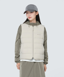 랜드 여성 경량 다운베스트 (S24WWGDV61) Light Beige