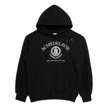 LAUREL A LOGO EMBLEM HOODIE BLACK