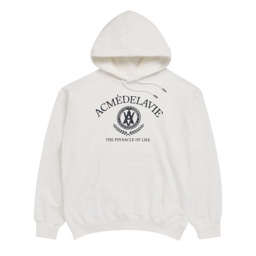 아크메드라비(ACME DE LA VIE) LAUREL A LOGO EMBLEM HOODIE CREAM