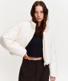 WOMENS FLUFFY DOWN JACKET (IVORY)