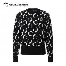 아크씨 패턴 풀오버 스웨터(여성)_CHB3WSW0211BK