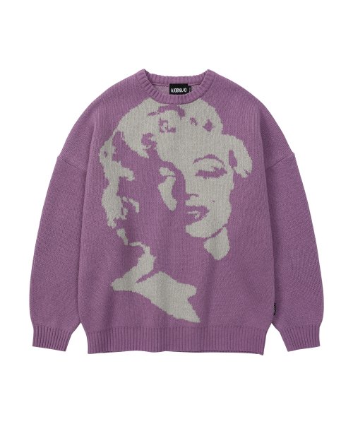 purple snow sweater