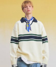 Academy Collor Sweater(IVORY)