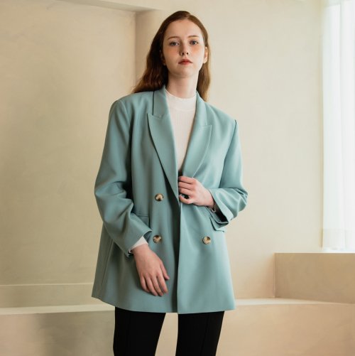 WED Loose fit casual double blazer_3color