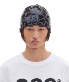 939 PATTERN BEANIE (BLACK)