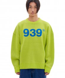 939 LOGO KNIT (NEON)