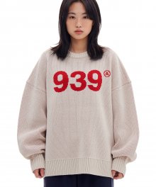 939 LOGO KNIT (IVORY)