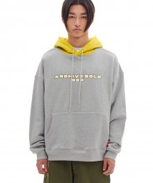 TWO TONE LOGO HOOD (GRAY)