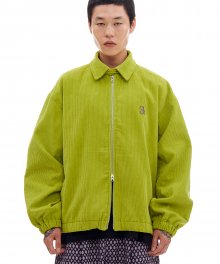 939 LOGO CORDUROY JACKET (LIME)