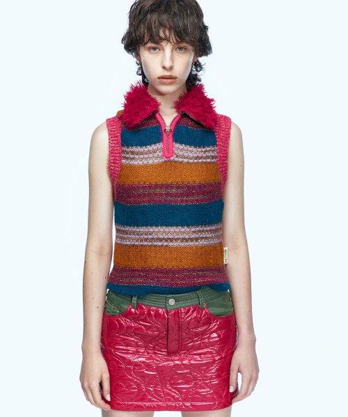 MUSINSA | ANDERSSON BELL FOR WOMEN Elliott Fluffy Polo Knit Sweater ...