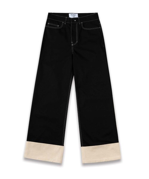 노이커먼(NOYCOMMON) UNISEX ROLL UP PANTS BK - 79,000 | 무신사 스토어