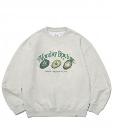 AVOCADO CREWNECK OATMEAL