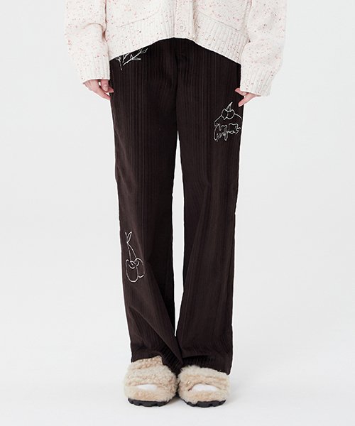 MUSINSA | KIRSH Hand Lighting Corduroy Pants [Brown]