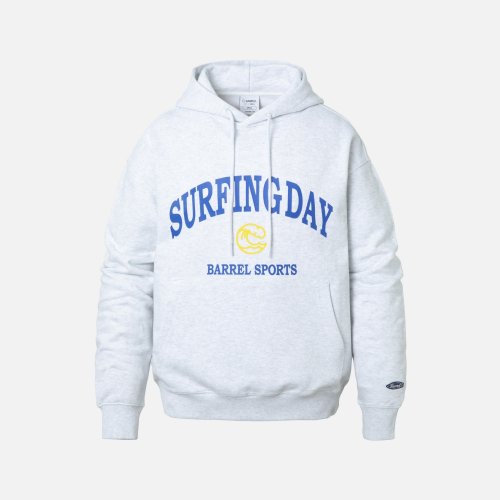 Худи унисекс Surfing Day White Melange (BI3UHHD01MLG)