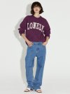 LONELY/LOVELY CASHMERE KNIT SWEATER PURPLE