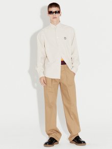 LOGO OXFORD SHIRT BEIGE