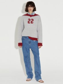 22 CASHMERE KNIT SWEATER RED