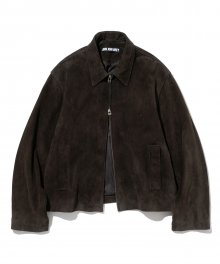 suede drizzler jacket brown